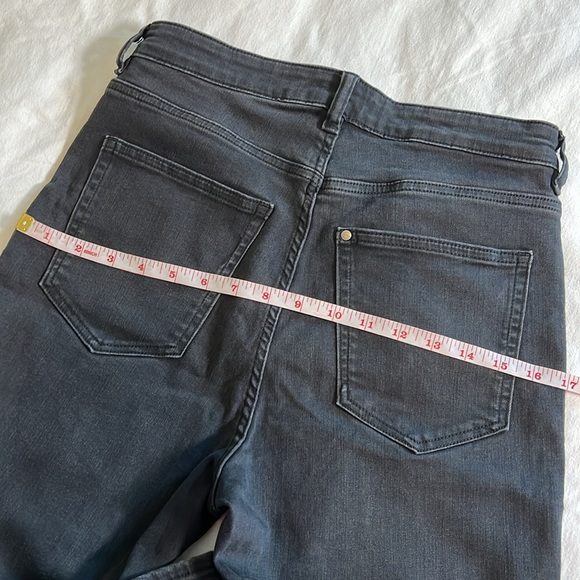 H&M LOGG Black Gray High Waisted Skinny Jeans Size 8 - Picture 14 of 14